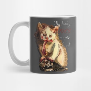 Baby loves people food Mug